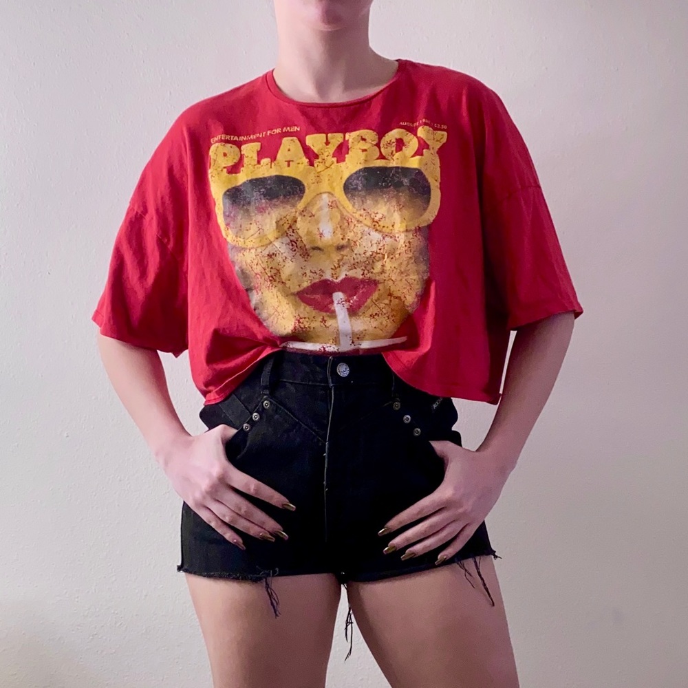 Playboy x The Kooples  Cropped Tee